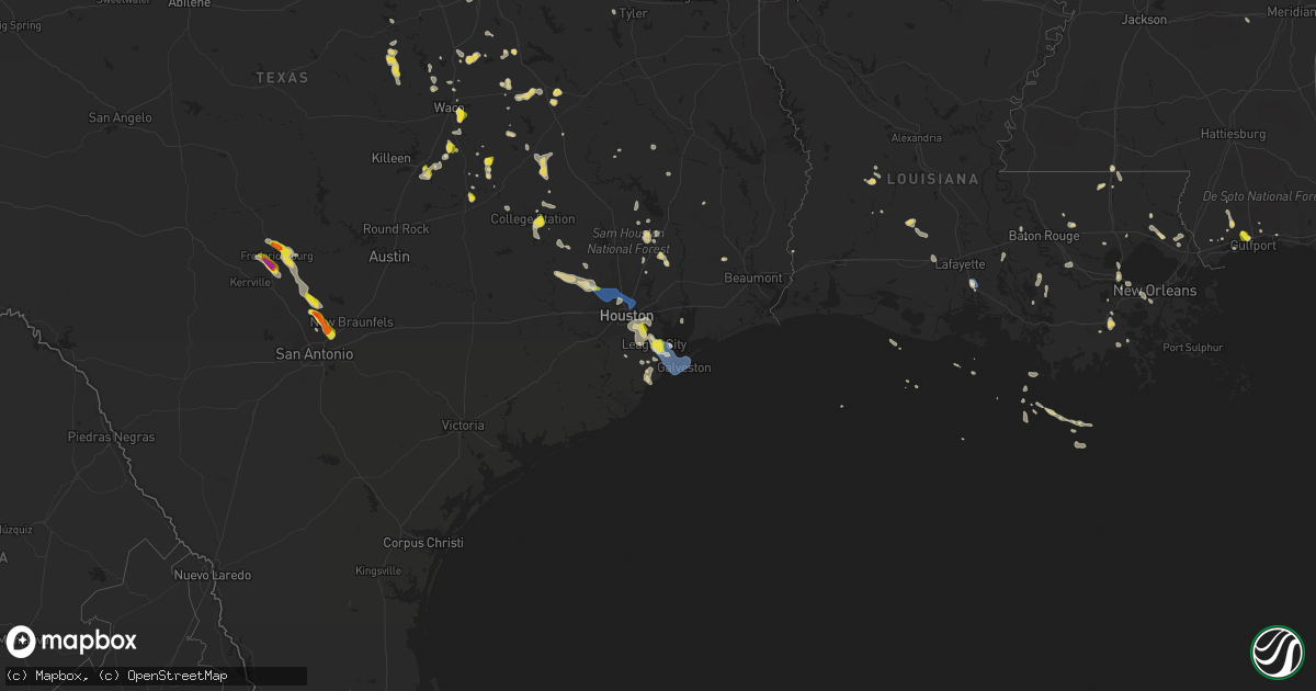 Hail map on June 8, 2023