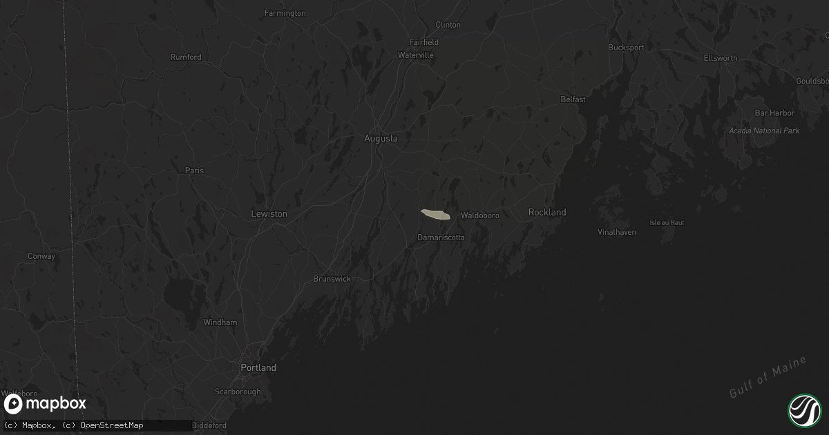 Hail map in Alna, ME on June 8, 2024