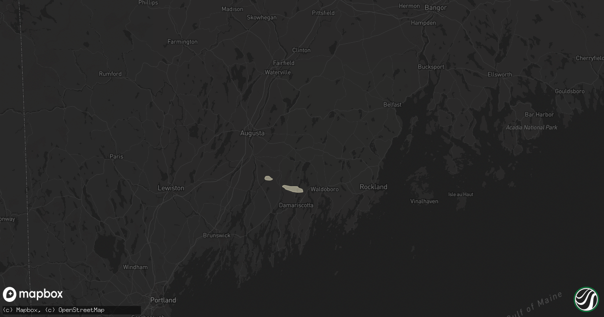 Hail map in Jefferson, ME on June 8, 2024