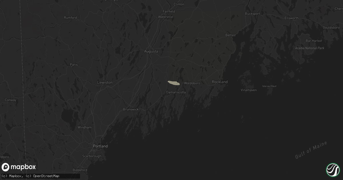 Hail map in Newcastle, ME on June 8, 2024