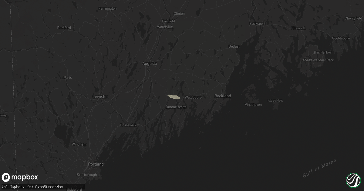 Hail map in Nobleboro, ME on June 8, 2024