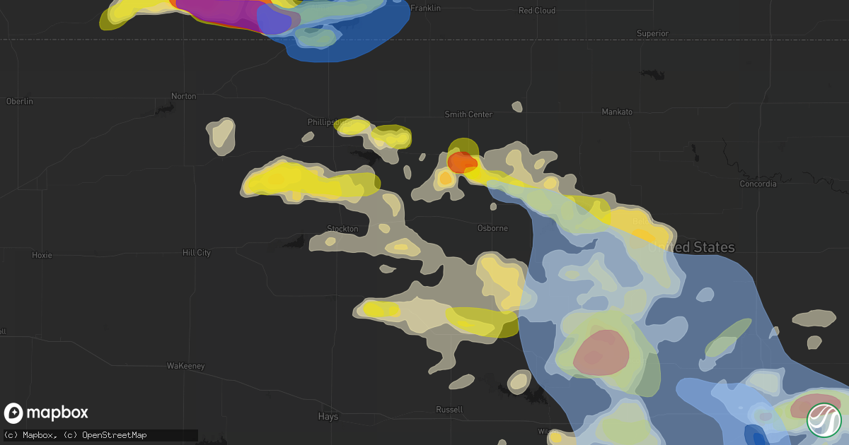 Hail map in Alton, KS on June 8, 2026