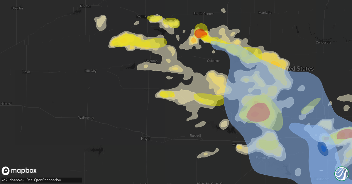 Hail map in Natoma, KS on June 8, 2026