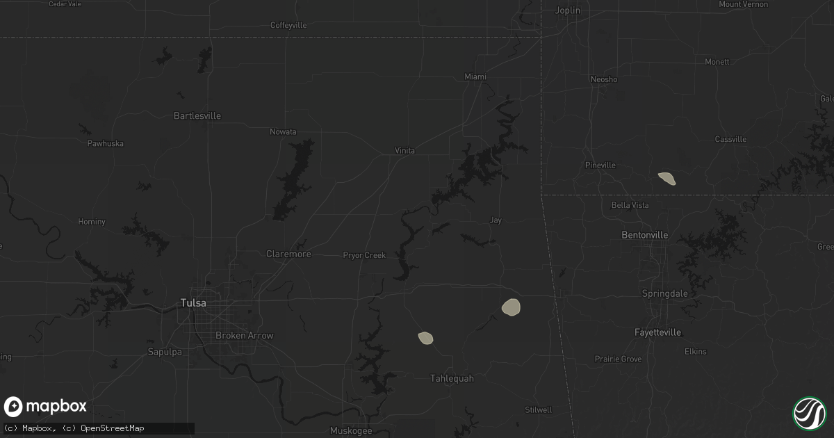 Hail map in Strang, OK on June 8, 2026