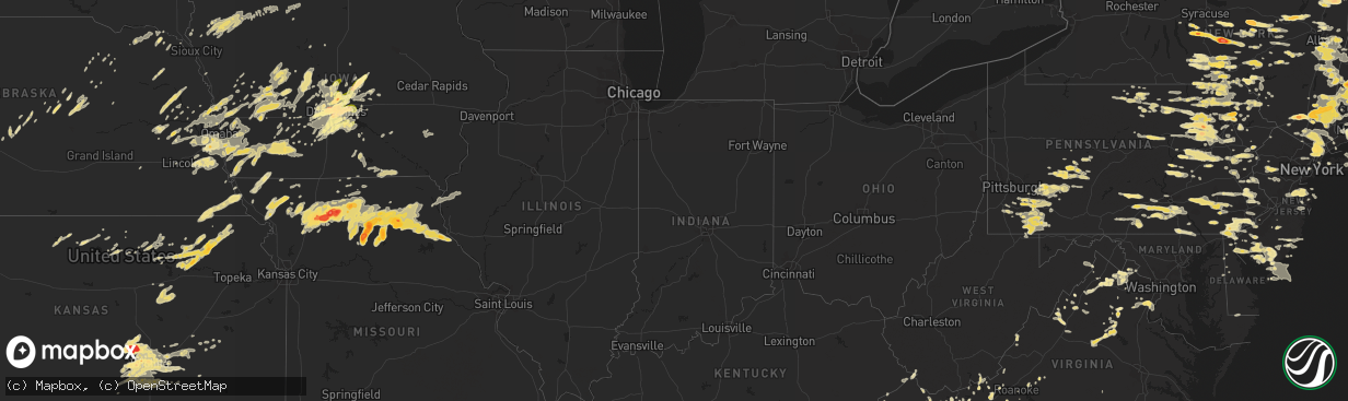 Hail map in Iowa on June 9, 2011