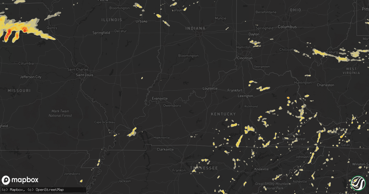 Hail map on June 9, 2011