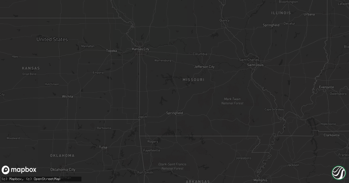 Hail map in Florida on June 9, 2012