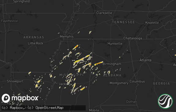 Hail map preview on 06-09-2014