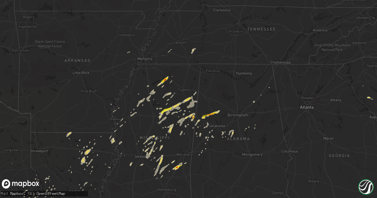 Hail map on June 9, 2014