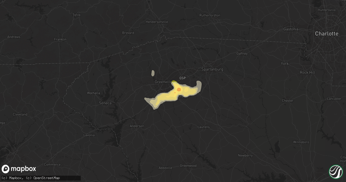 Hail map in Mauldin, SC on June 9, 2015