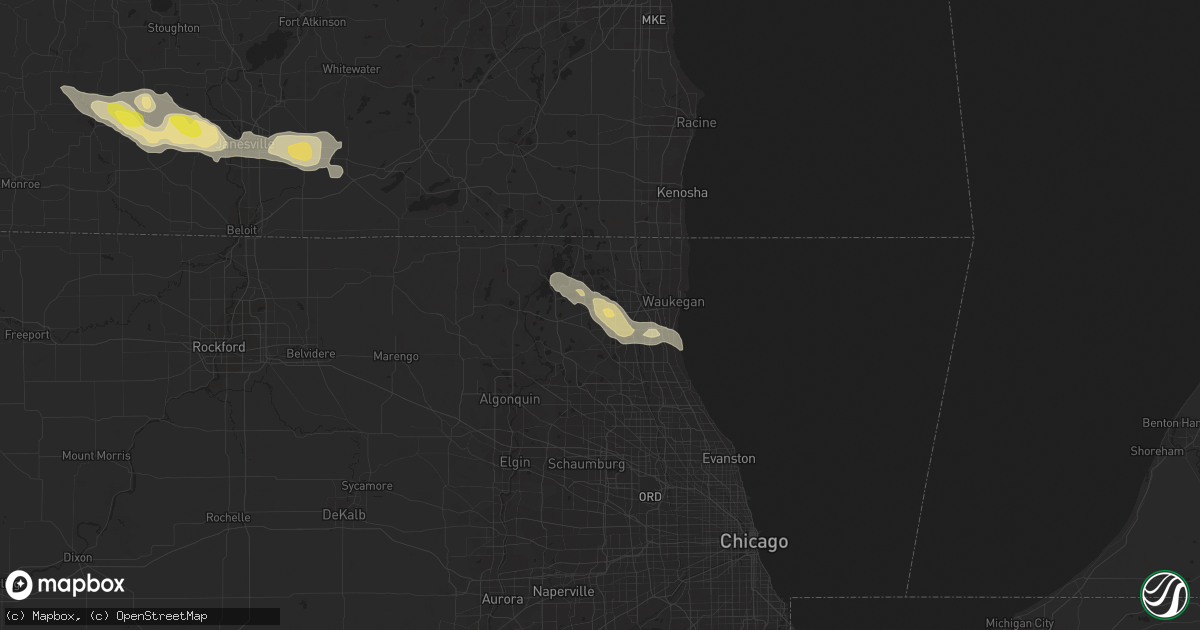 Hail map in Grayslake, IL on June 9, 2016