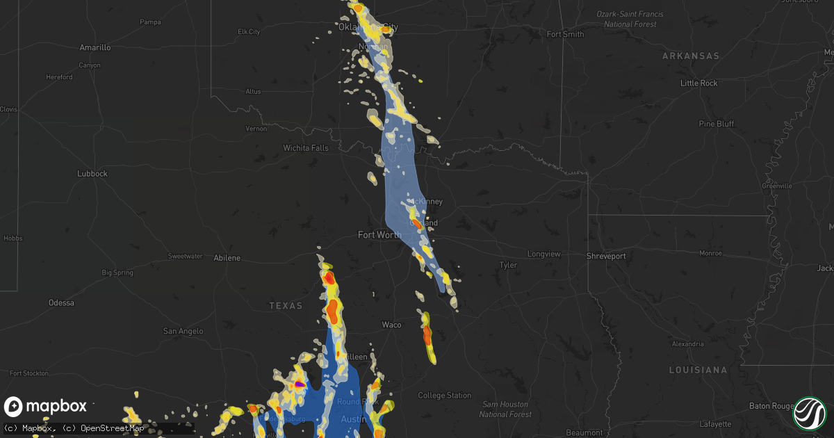 Hail map on June 9, 2019