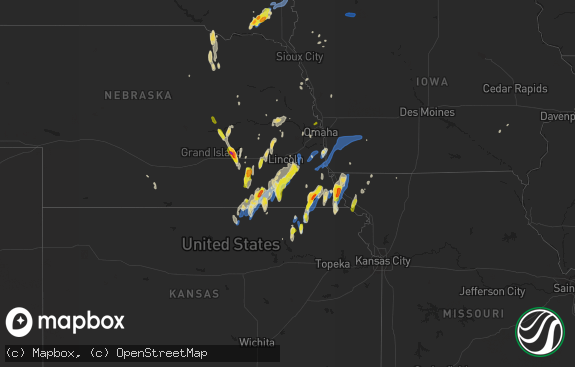 Hail map preview on 06-09-2020