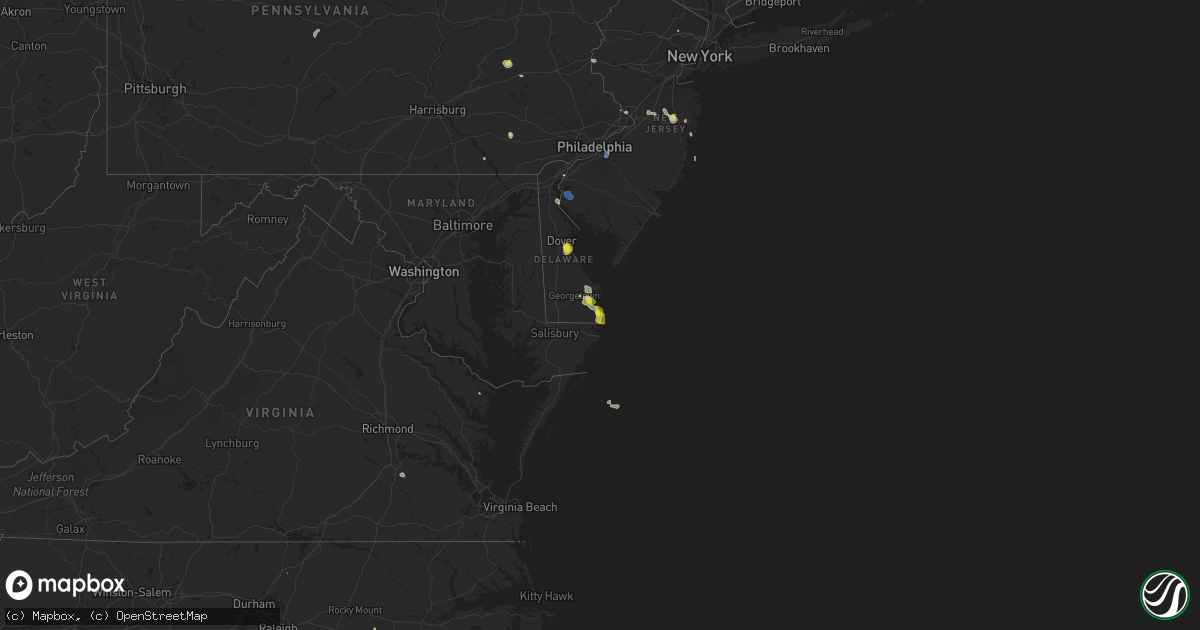 Hail map on June 9, 2021
