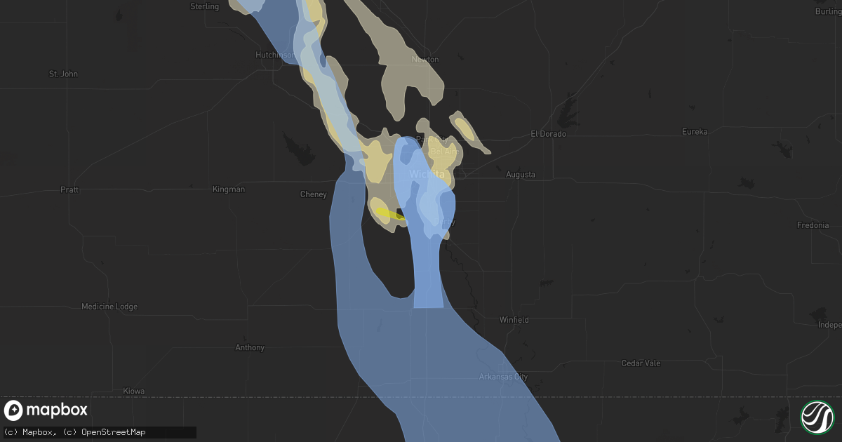 Hail map in Haysville, KS on June 9, 2022