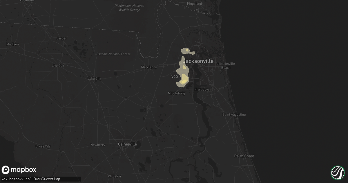 Hail map in Middleburg, FL on June 9, 2023