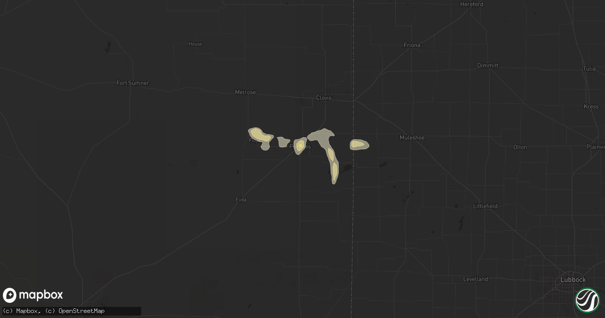 Hail map in Portales, NM on June 9, 2024