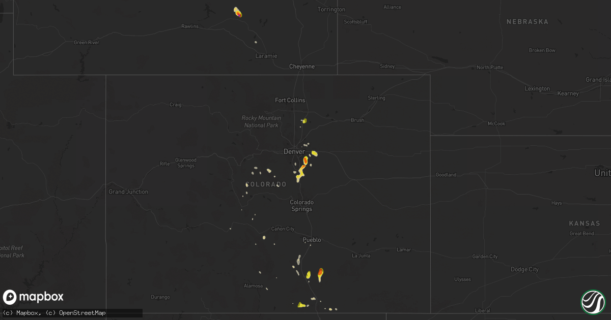 Hail map on June 9, 2024