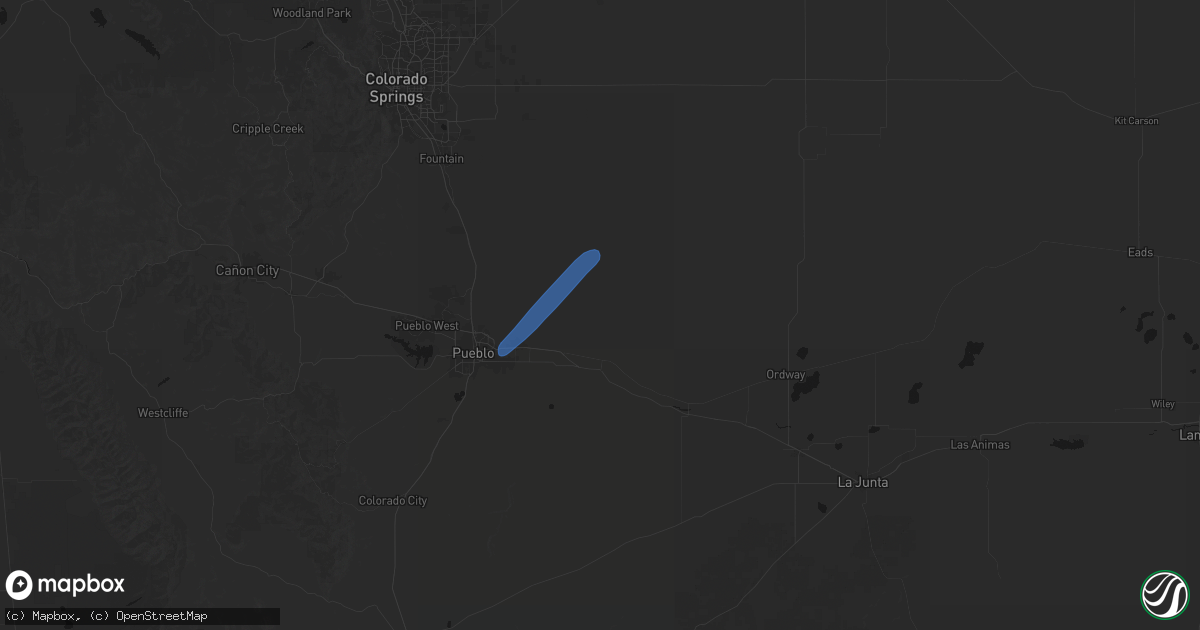 Hail map in Boone, CO on June 9, 2026