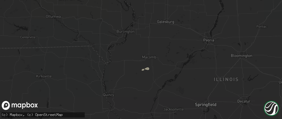 Hail map in Colchester, IL on June 9, 2026