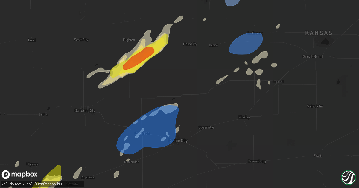 Hail map in Jetmore, KS on June 9, 2026