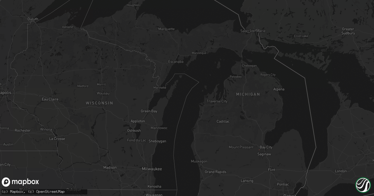 Hail map in Michigan on June 9, 2026