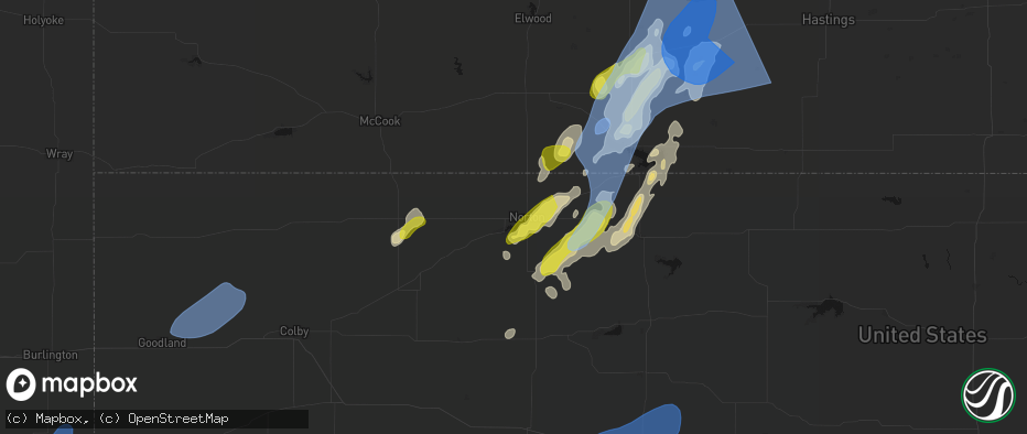 Hail map in Norton, KS on June 9, 2026