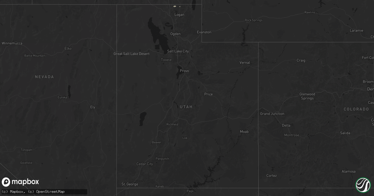 Hail map in Utah on June 9, 2026