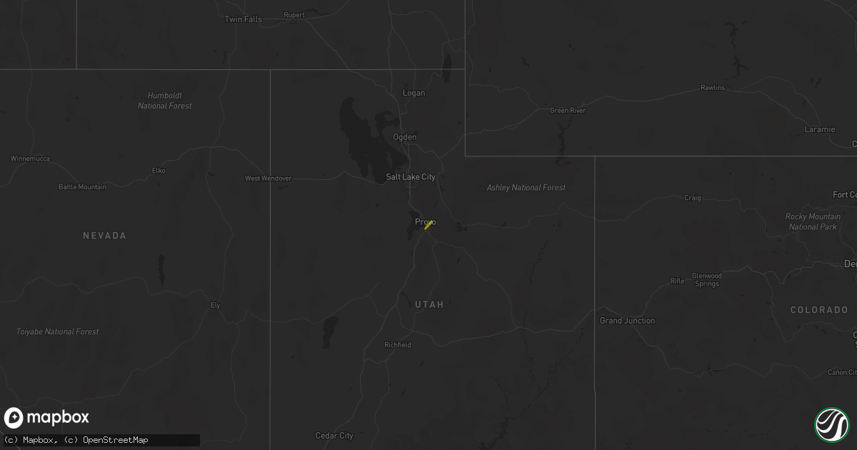 Hail map on June 10, 2010