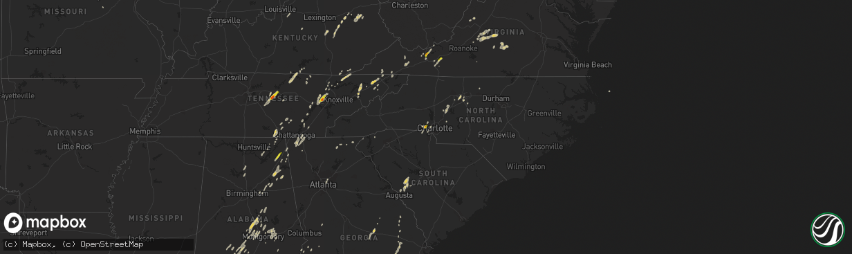 Hail map on June 10, 2014