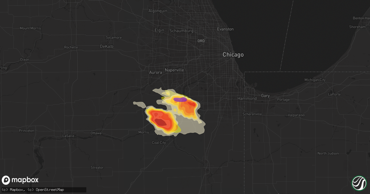 Hail map in Lockport, IL on June 10, 2015
