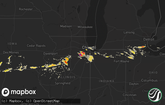 Hail map preview on 06-10-2015