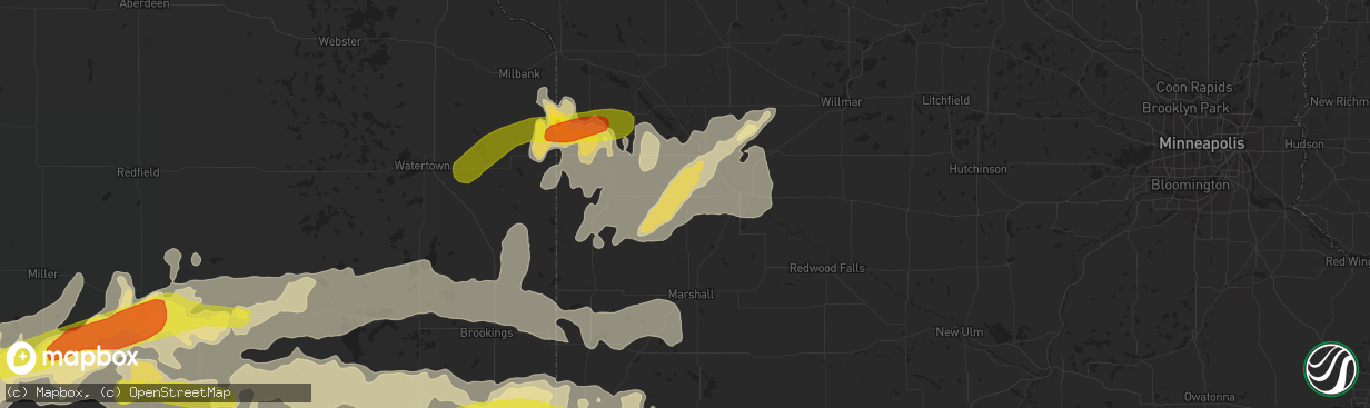 Hail map in Clarkfield, MN on June 10, 2017