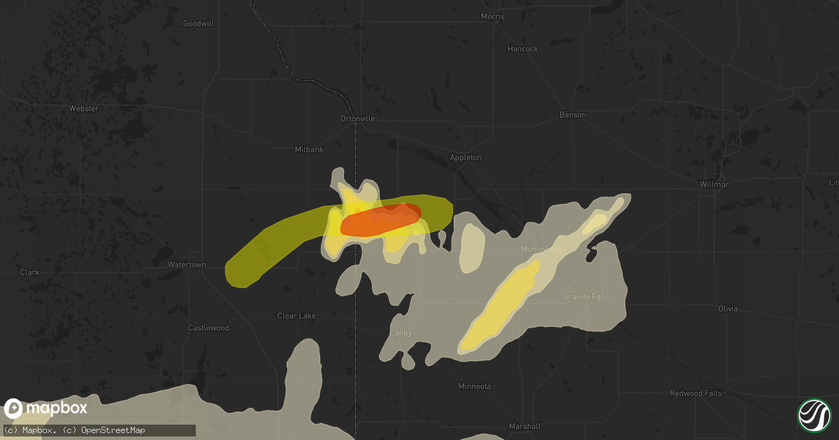 Hail map in Madison, MN on June 10, 2017