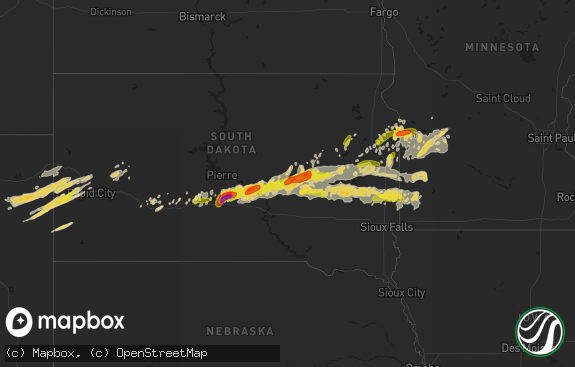 Hail map preview on 06-10-2017