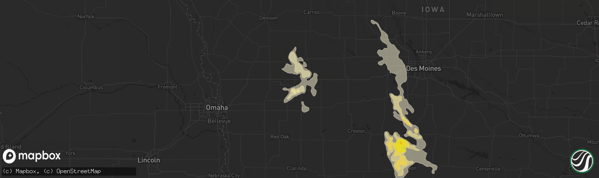 Hail map in Atlantic, IA on June 10, 2018