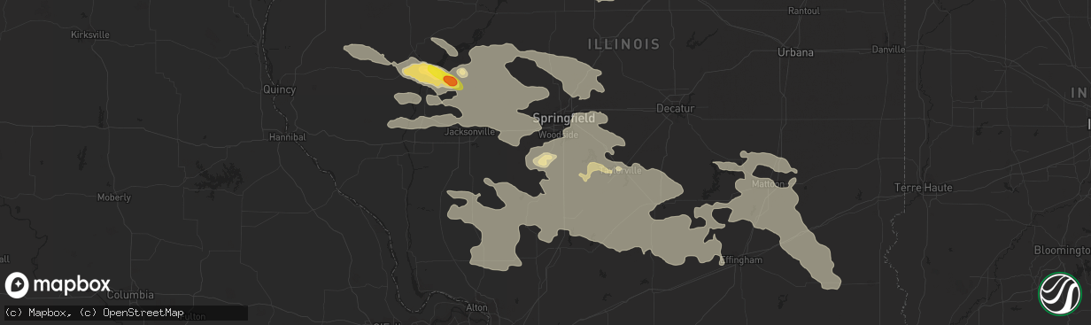 Hail map in Auburn, IL on June 10, 2018