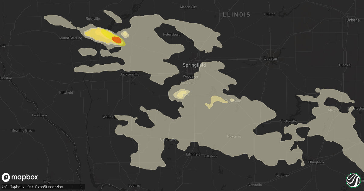 Hail map in Auburn, IL on June 10, 2018