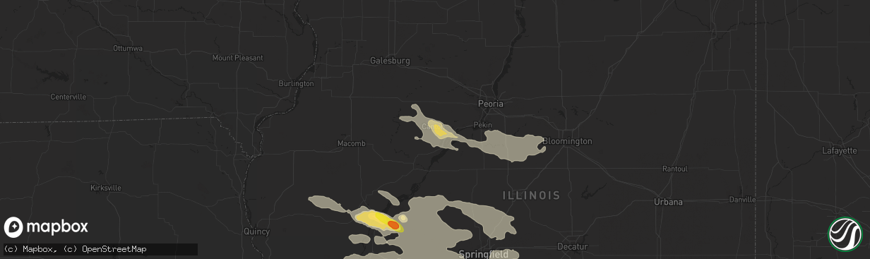 Hail map in Canton, IL on June 10, 2018