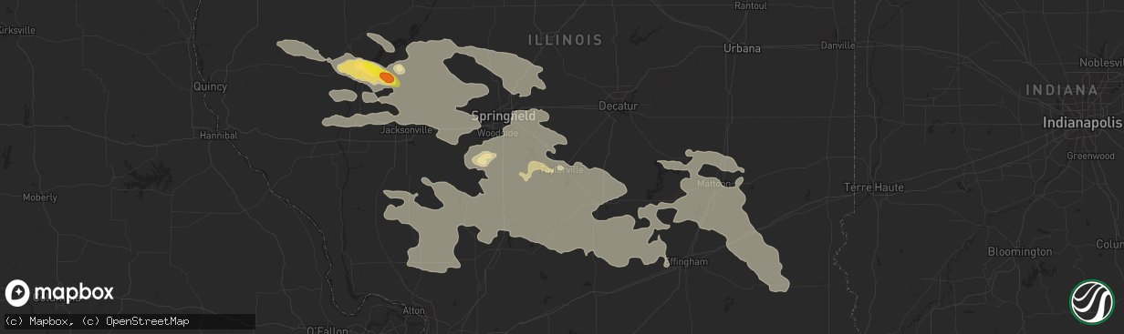 Hail map in Taylorville, IL on June 10, 2018