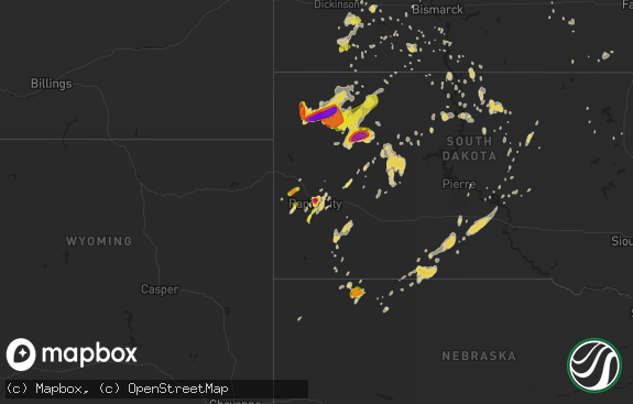 Hail map preview on 06-10-2018