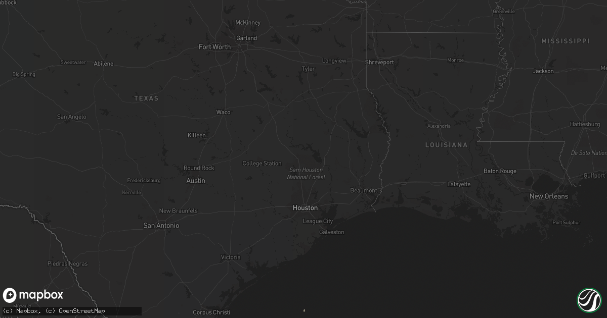 Hail map on June 10, 2019