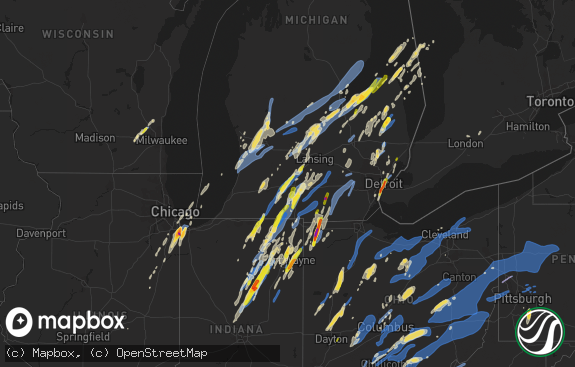 Hail map preview on 06-10-2020