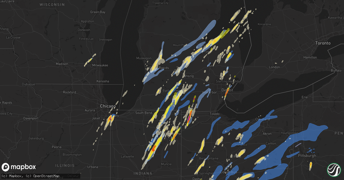 Hail map on June 10, 2020