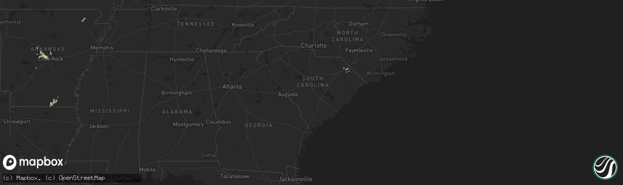 Hail map in South Carolina on June 10, 2021