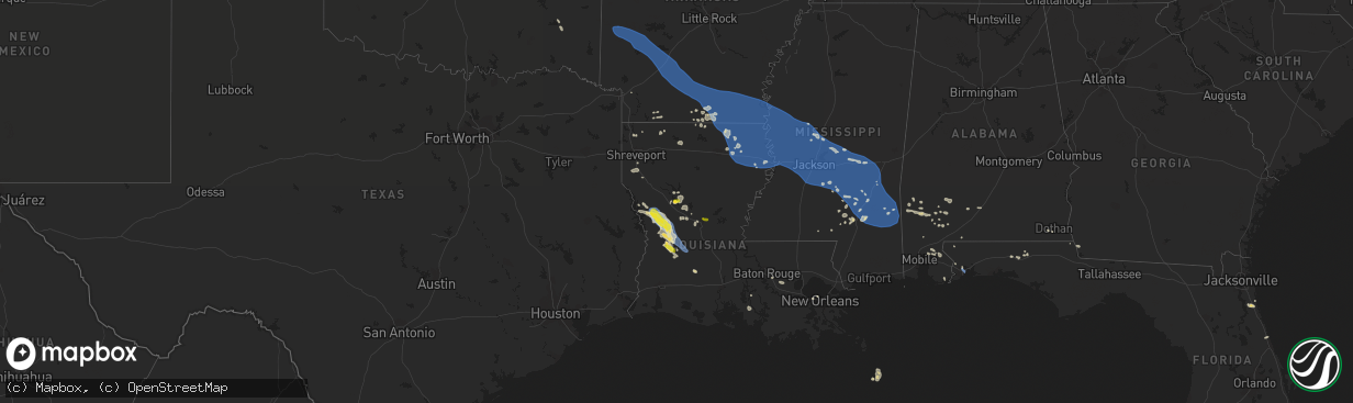 Hail map on June 10, 2022