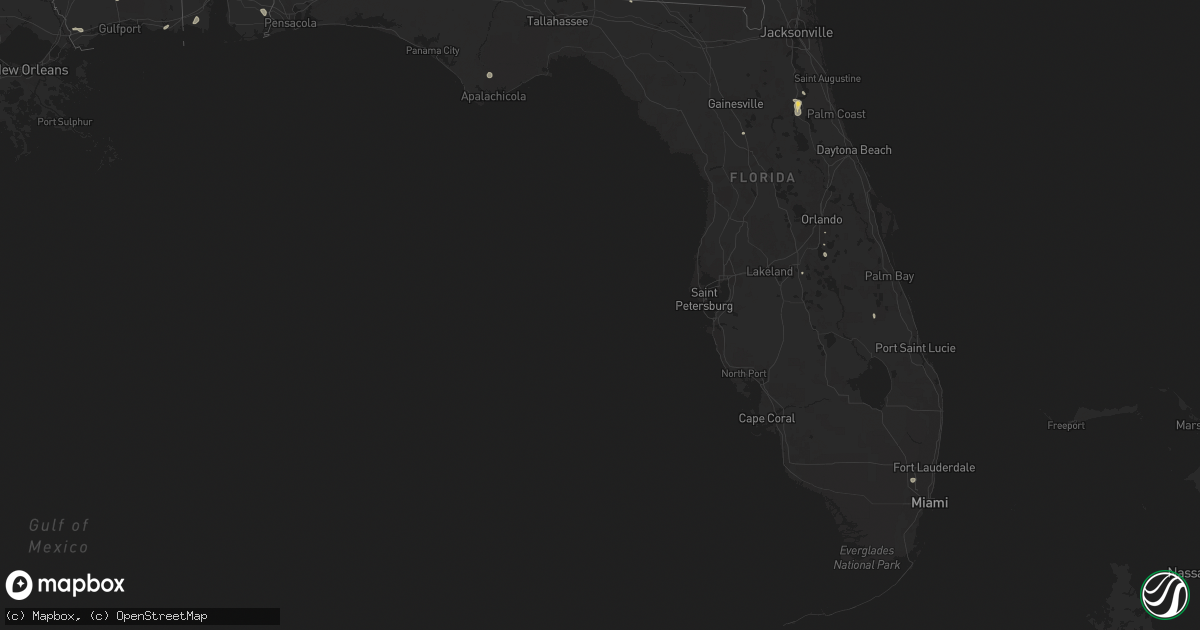 Hail map in Florida on June 10, 2023