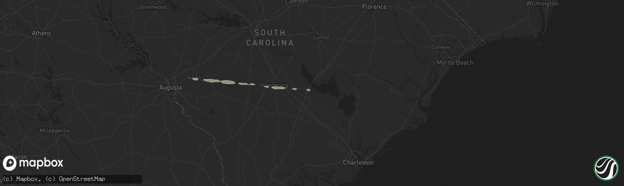 Hail map in Vance, SC on June 10, 2024