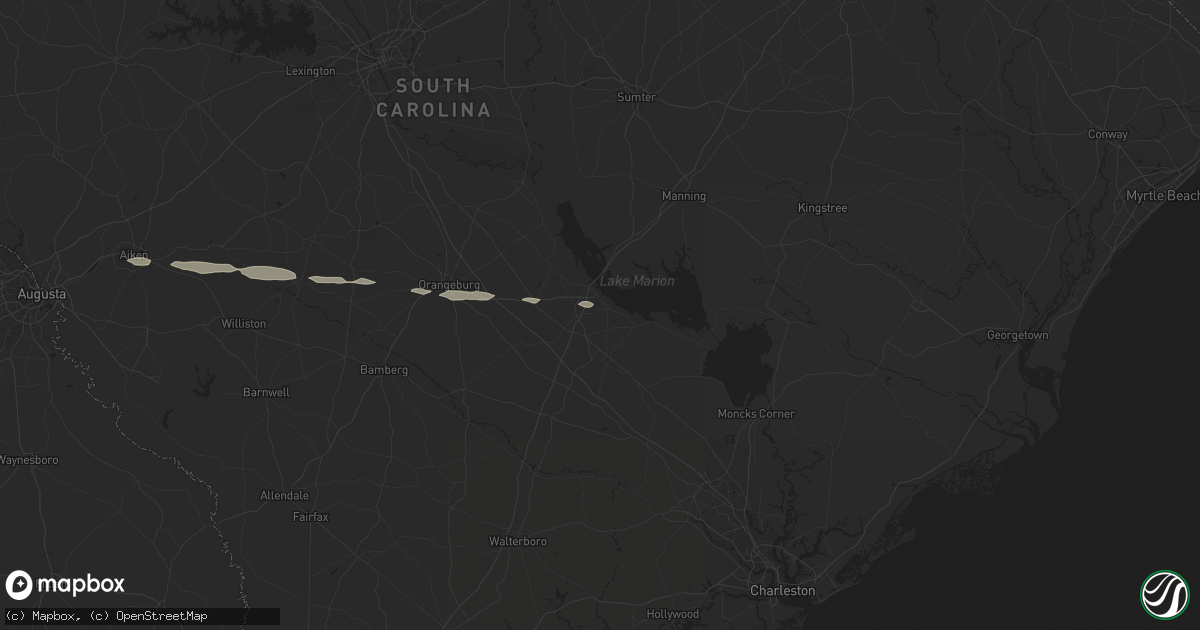 Hail map in Vance, SC on June 10, 2024