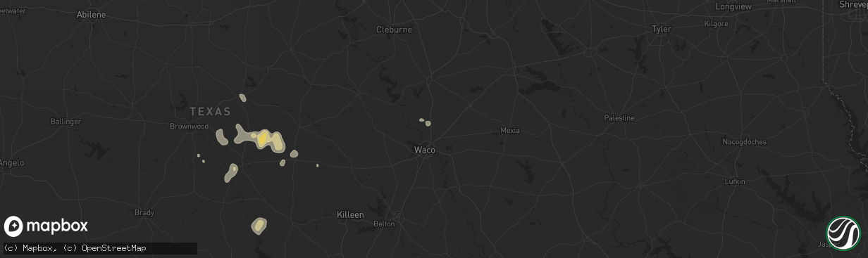 Hail map in Elm Mott, TX on June 10, 2025